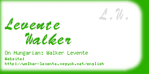 levente walker business card